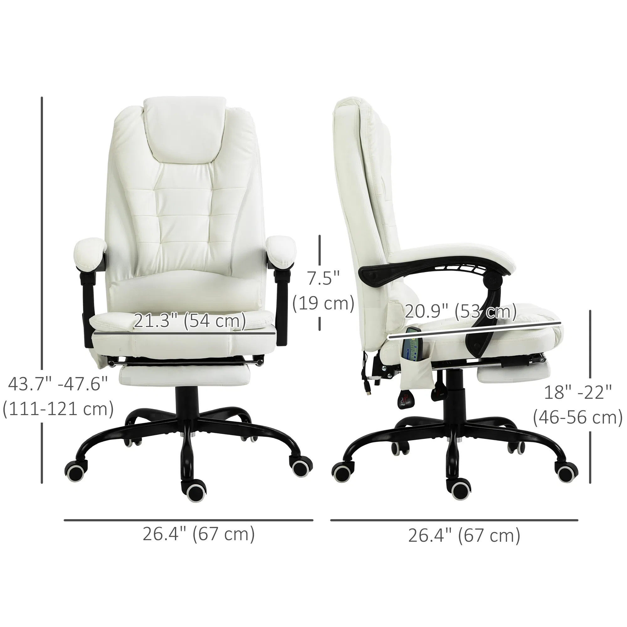 Vibrating Massage Office Chair, picture 3 of 5