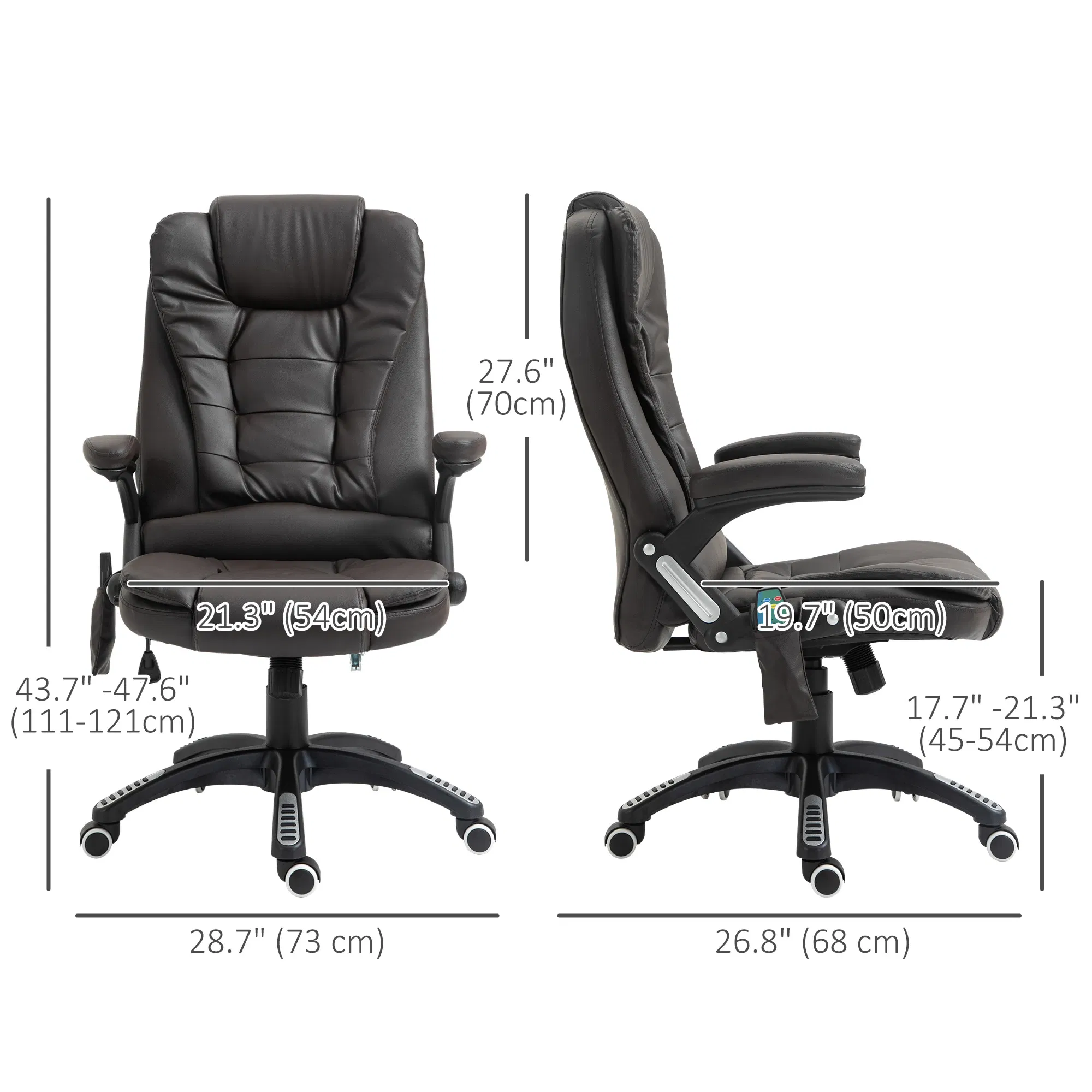 Office Chair Heated Ergonomic Massage Swivel Vibrating High Back — photo 3