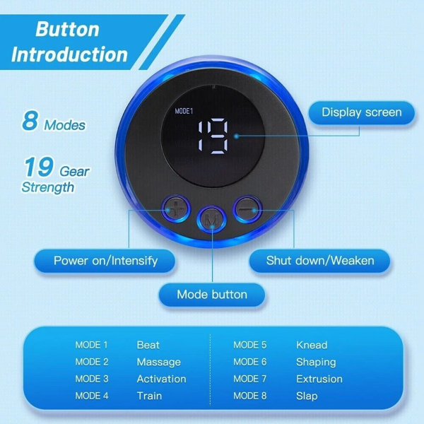 Electric Foot Massager Pad Blood Circulation Muscle Stimulator Mat 19 Levels and 8 Modes-Massage Mat(TK/TMEU for self-pickup)-20