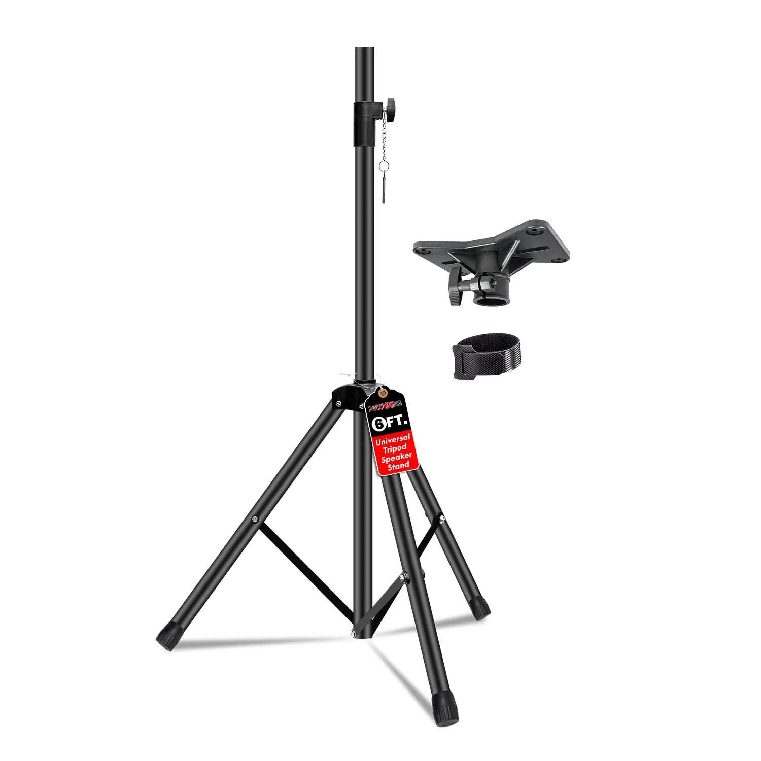 5 Core Speaker Stand Tripod Floor Heavy Duty Adjustable Up to 72 Inch DJ Studio Monitor Stands Pole Mount
