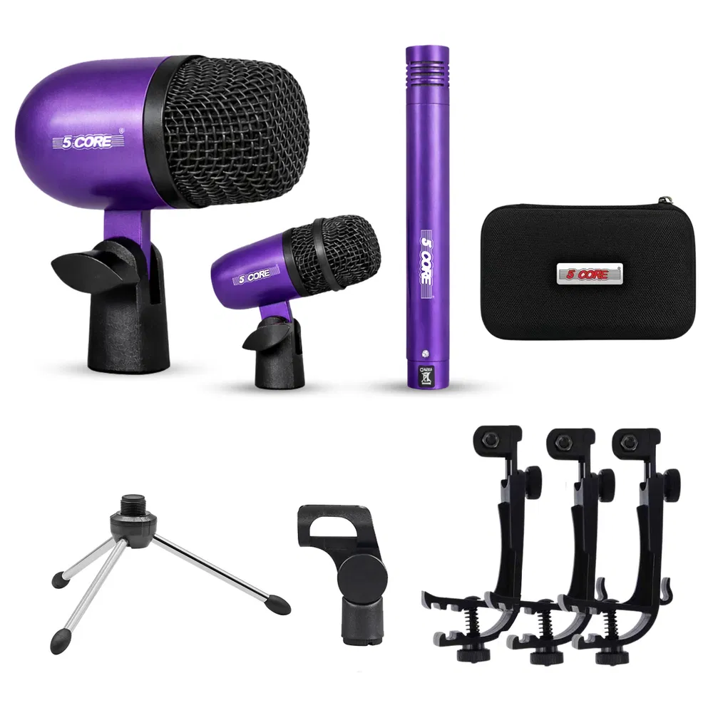 5 Core Conga Mic Snare Tom Microphone Drum Kit Condenser XLR Instrument Mics image 21