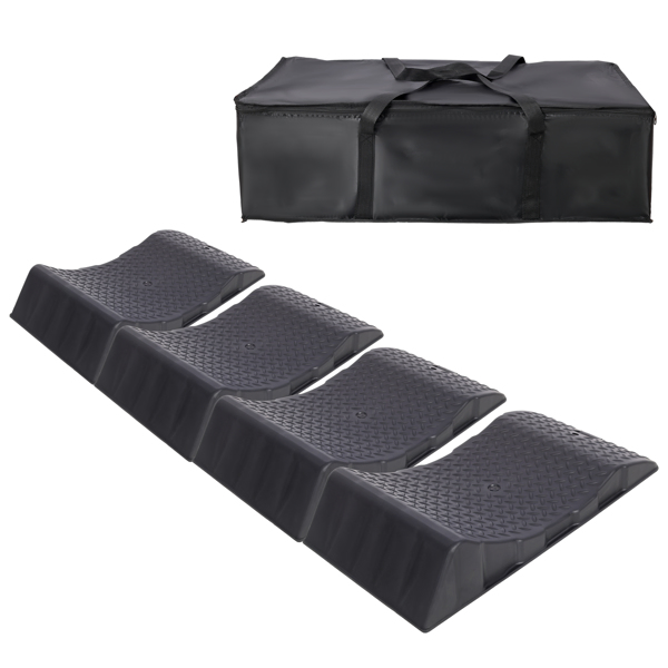 4PACK Tire Saver Ramps,Car Tire Wheel Ramps,Anti-Slip Hard Plastic Design,With Carry Bag,Black -20