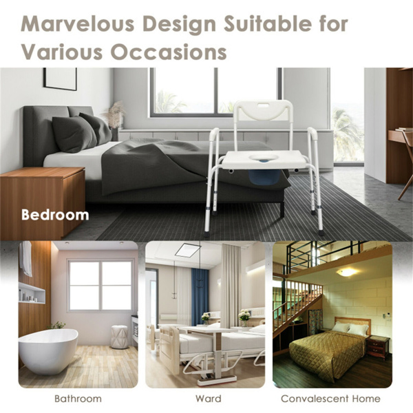 3-in-1 Heavy-Duty Commode Chair (34
