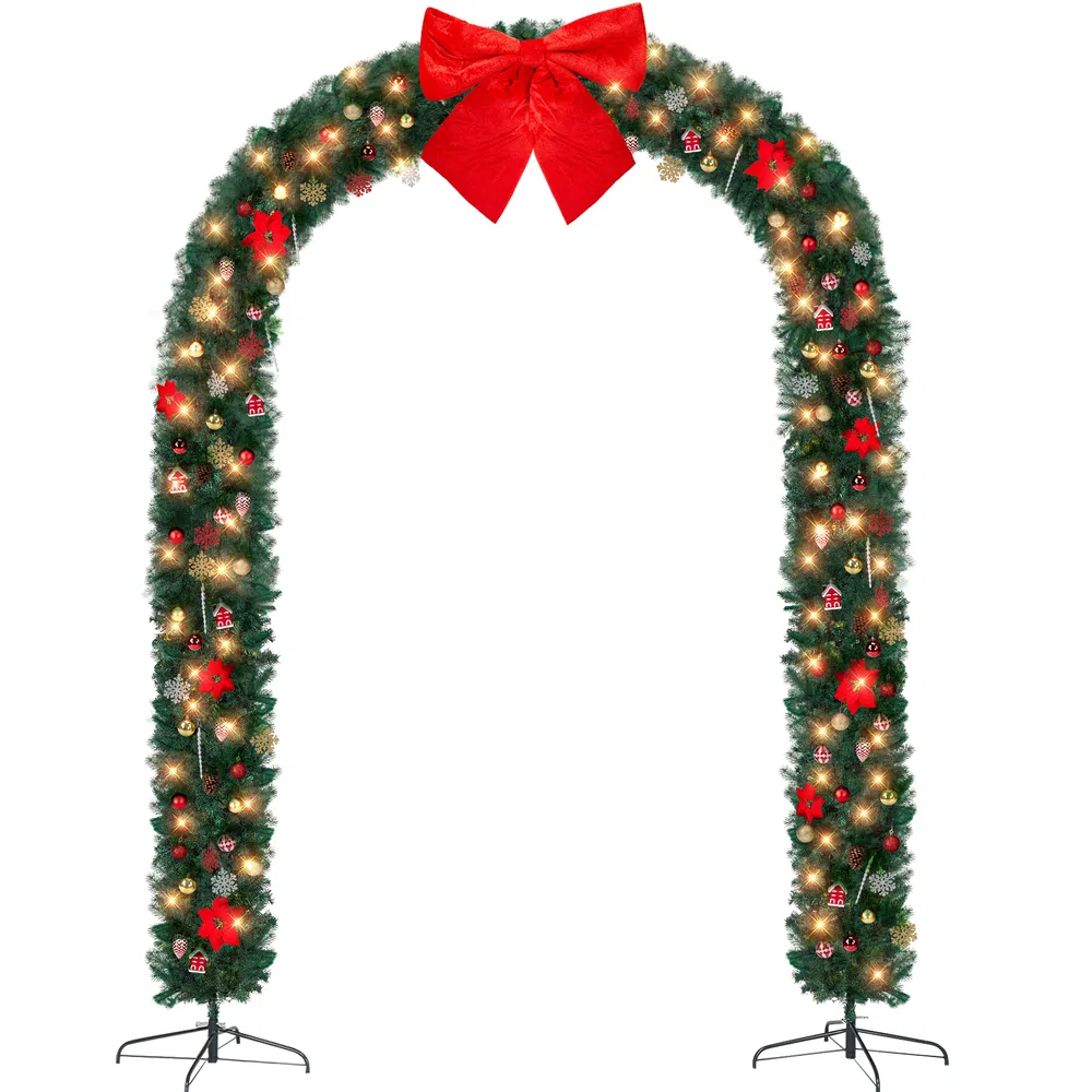 Christmas Artificial Tree Archway Decoration, Realistic PVC Holiday Tree Arch Frame for Outdoor Indoor…