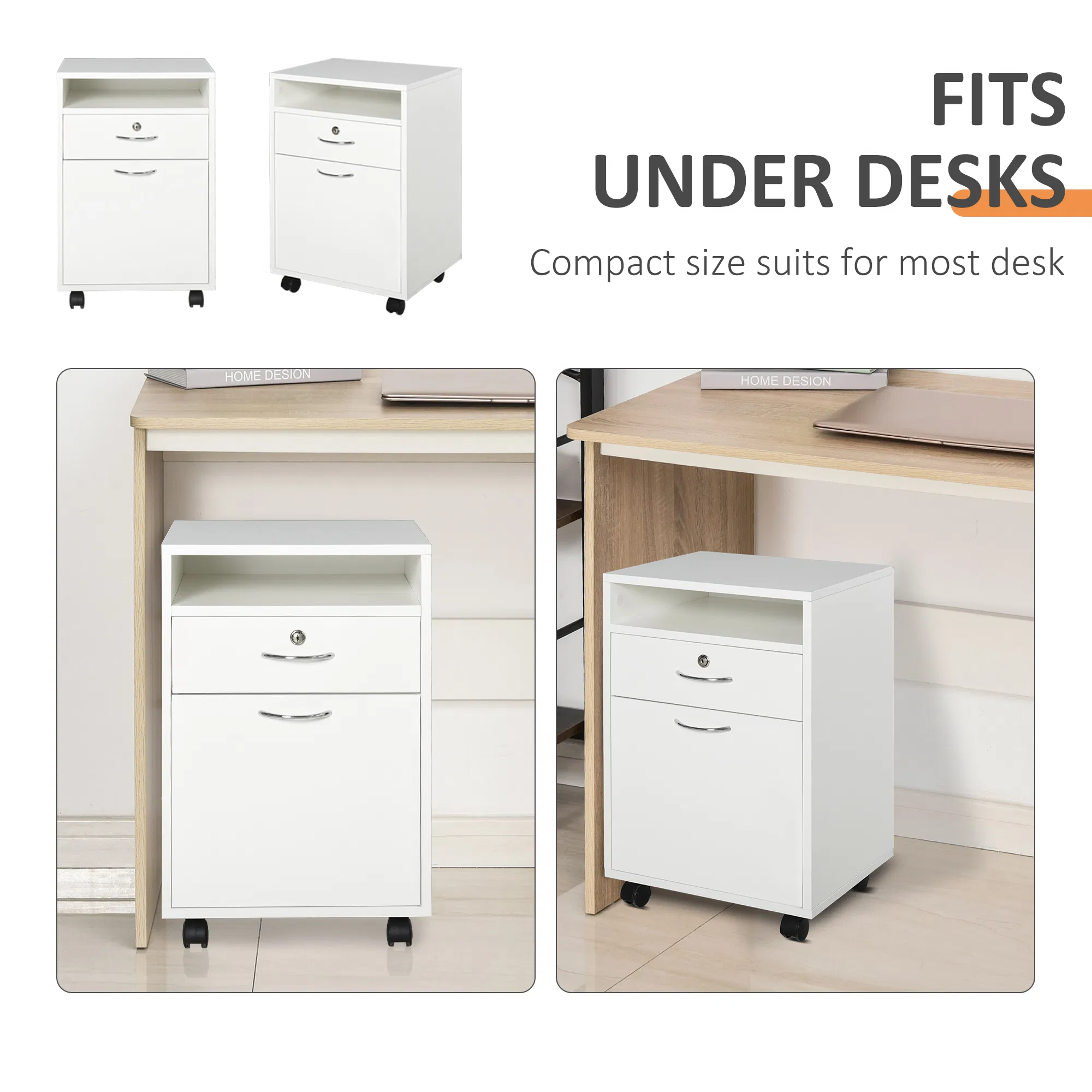 Mobile Filing Cabinet with Lock, picture 2 of 5