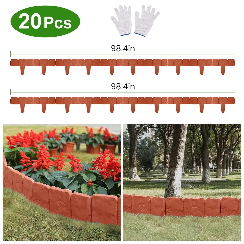 Plastic Garden Edging, 20-Piece 16 ft, picture 5 of 5