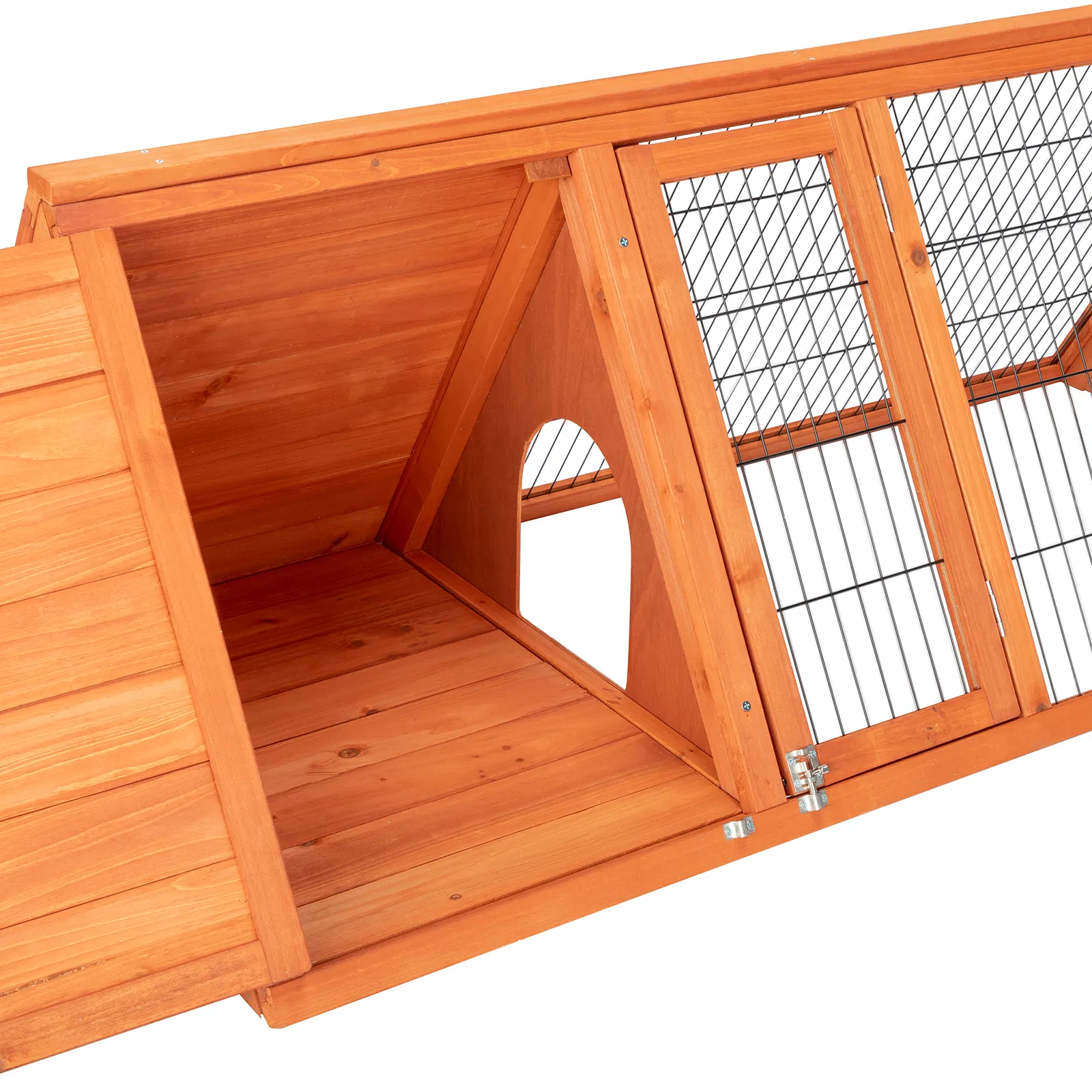 50" Wooden Rabbit Guinea Pig Hutch Wooden Rabbit Guinea Pig House image 11