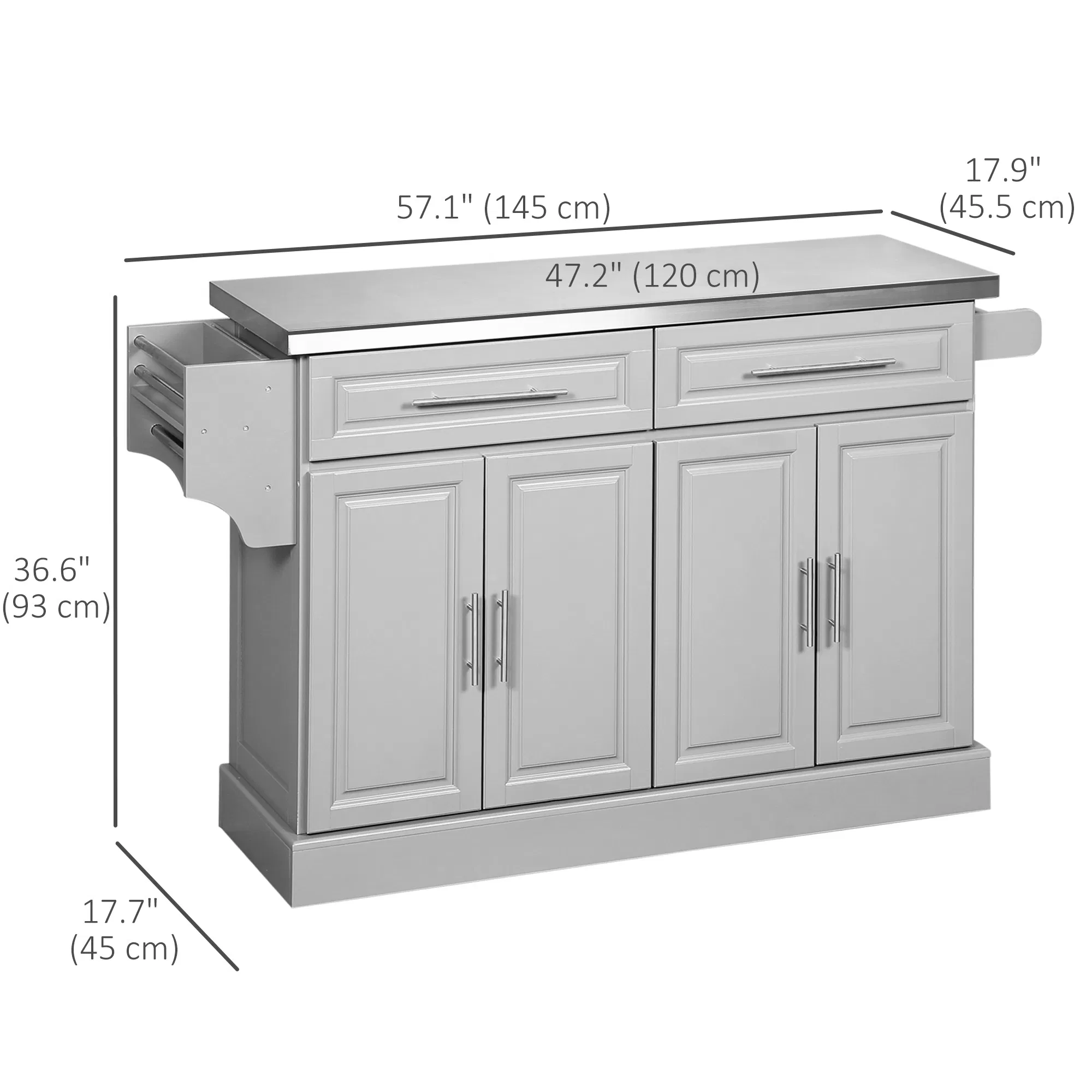 Rolling Kitchen Island, picture 4 of 5