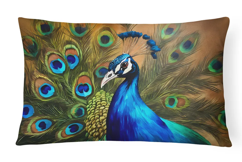 Peacock Throw Pillow, picture 5 of 5