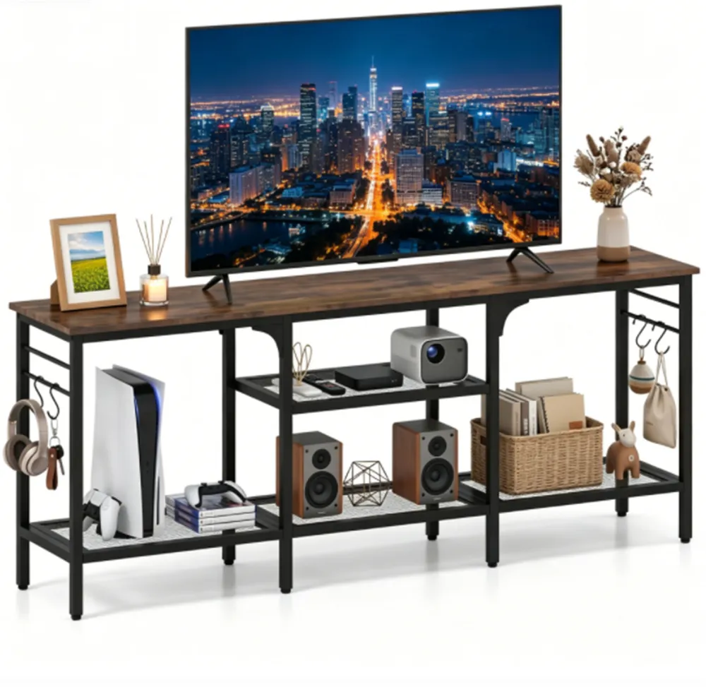Industrial 3-Tier TV Stand, picture 5 of 5