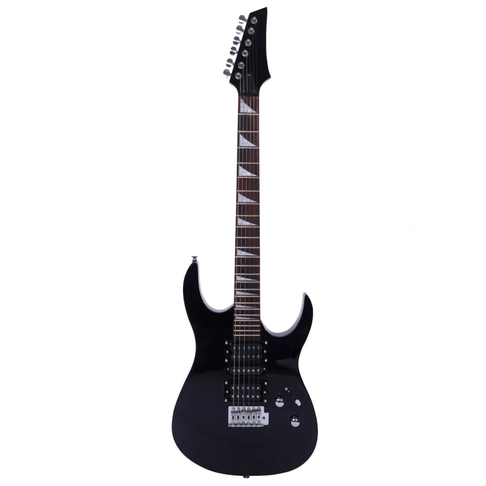Novice Entry Level 170 Electric Guitar HSH Pickup Bag Strap Paddle Rocker Cable Wrench Tool Black image 3