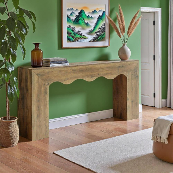 Long Console Table/Living room table(Not Supported non-defective remorse returns)-9