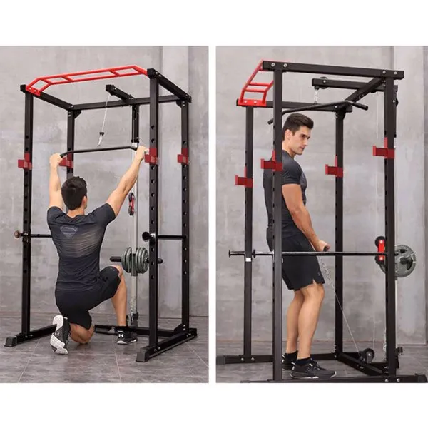 Power Cage Squat Rack Stands Gym Equipment 1000-Pound Capacity — photo 4