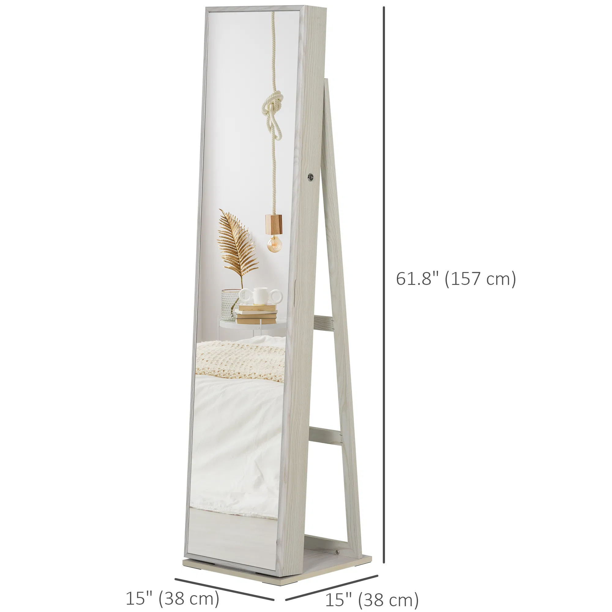 Lockable Jewelry Cabinet Armoire, picture 3 of 5