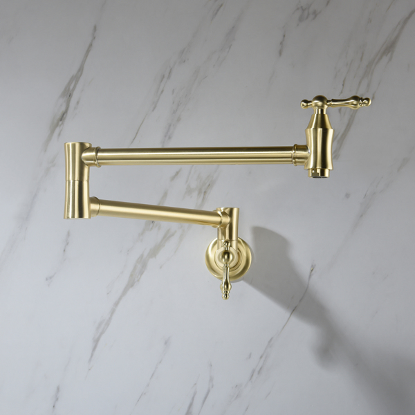 厨房折叠水龙头Folding faucet Pot Filler Faucet Wall Mount-12