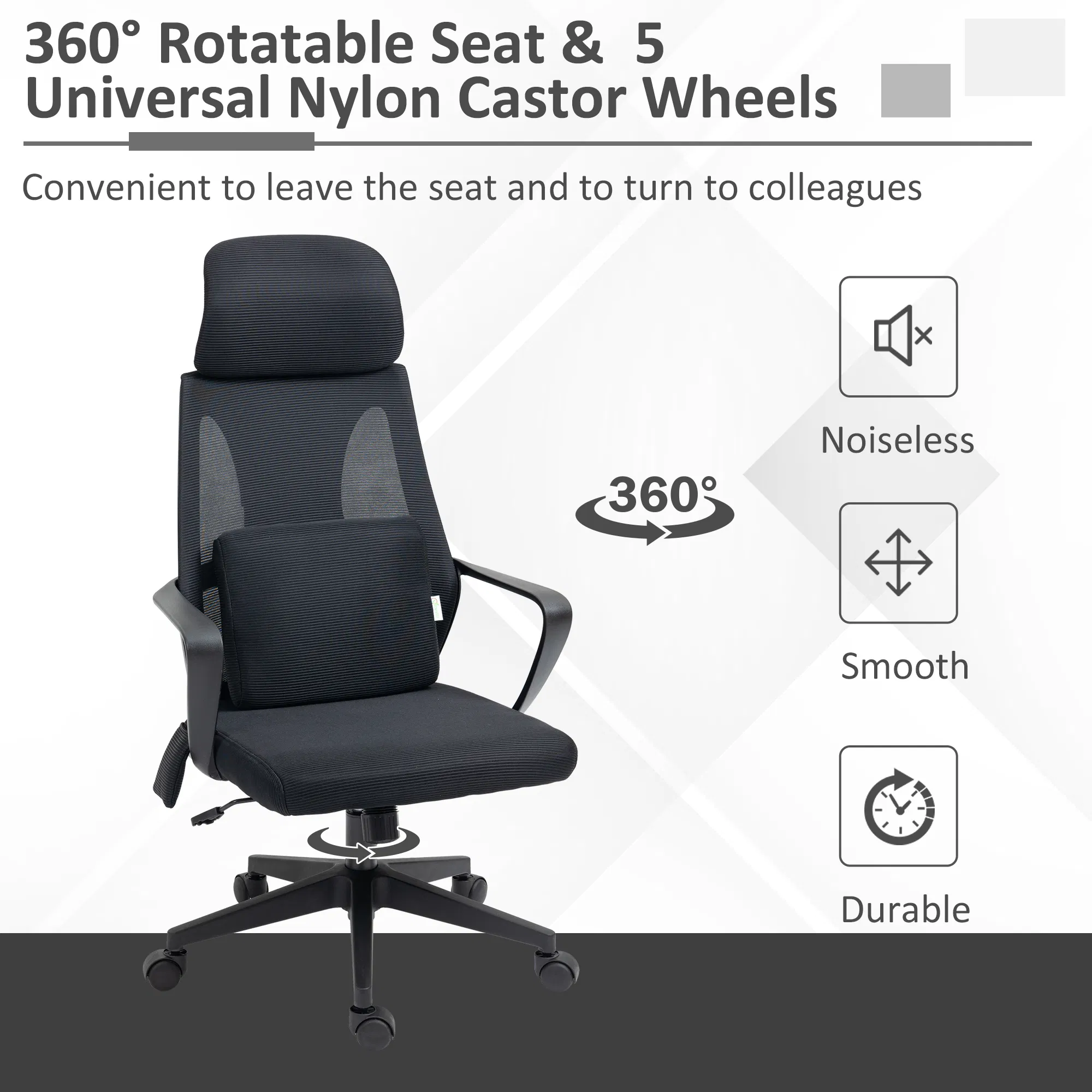 Office Chair High Back — Ergonomic Mesh Computer Chair Executive — photo 5