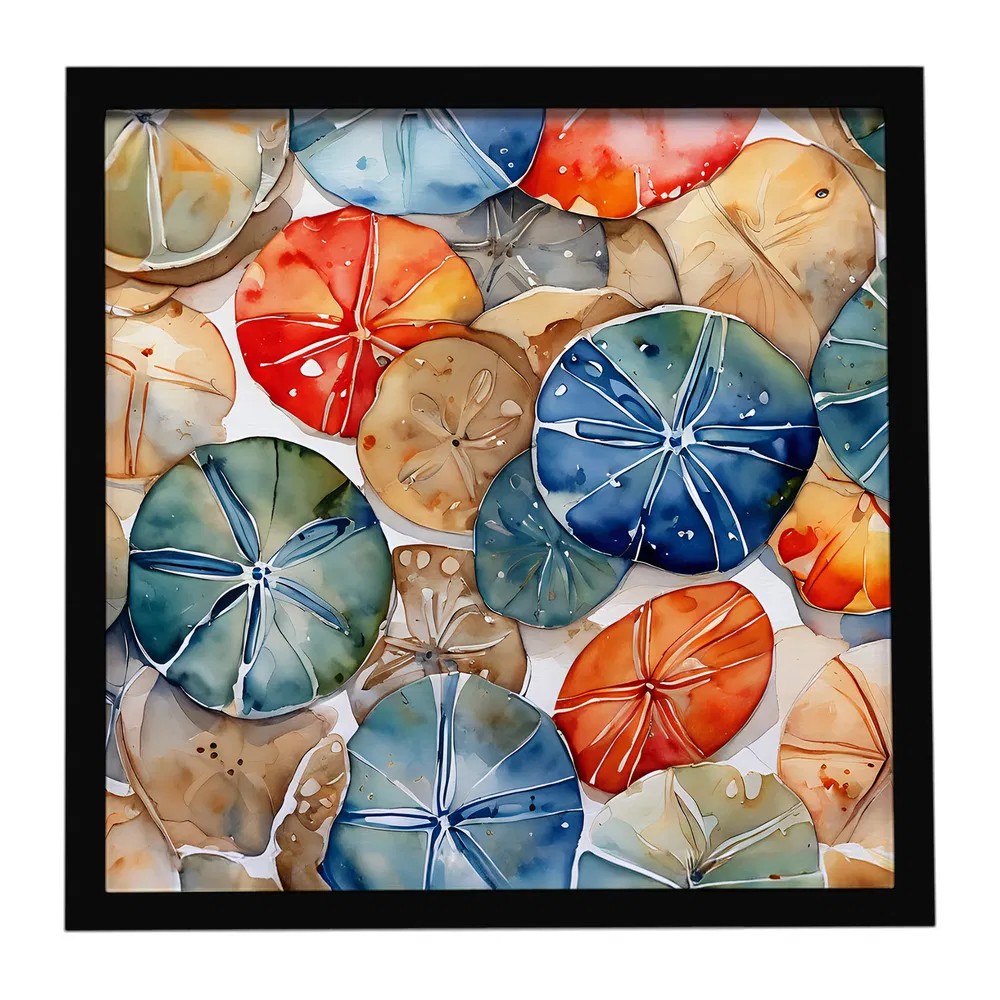 Framed Metal Print, Sand Dollars, 8x8, picture 3 of 3