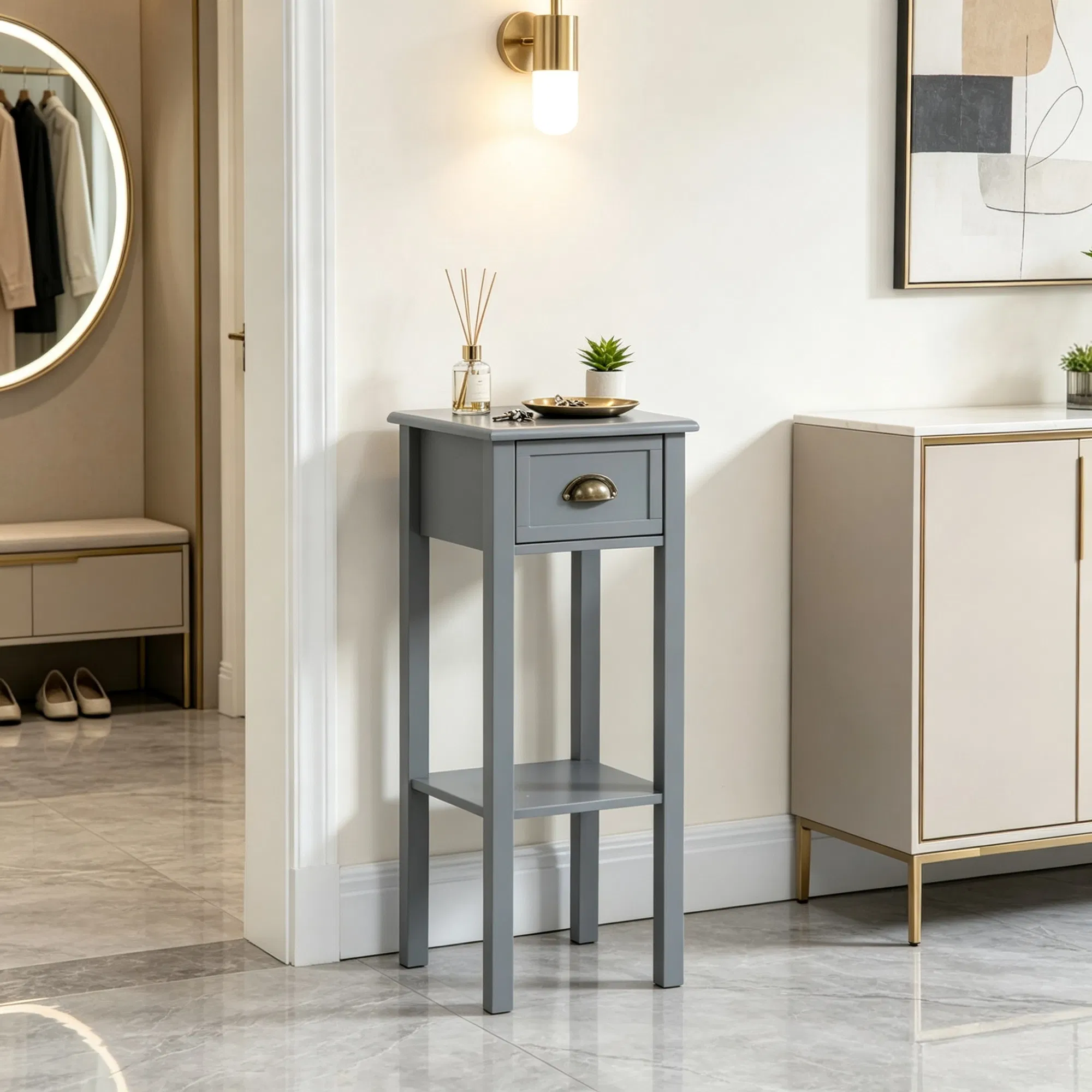 2-Tier Side Table Nightstand, picture 2 of 5