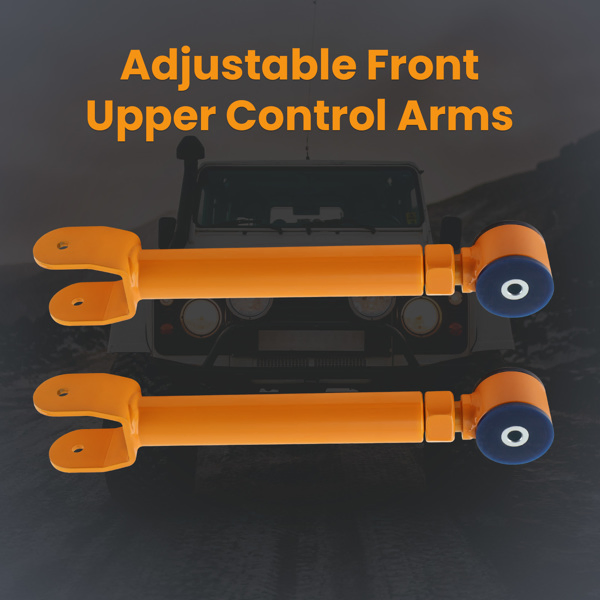 控制臂Front Upper Adjustable Control Arms Set 0-8'' Lift for 1997-06 Jeep Wrangler TJ 86552708-10
