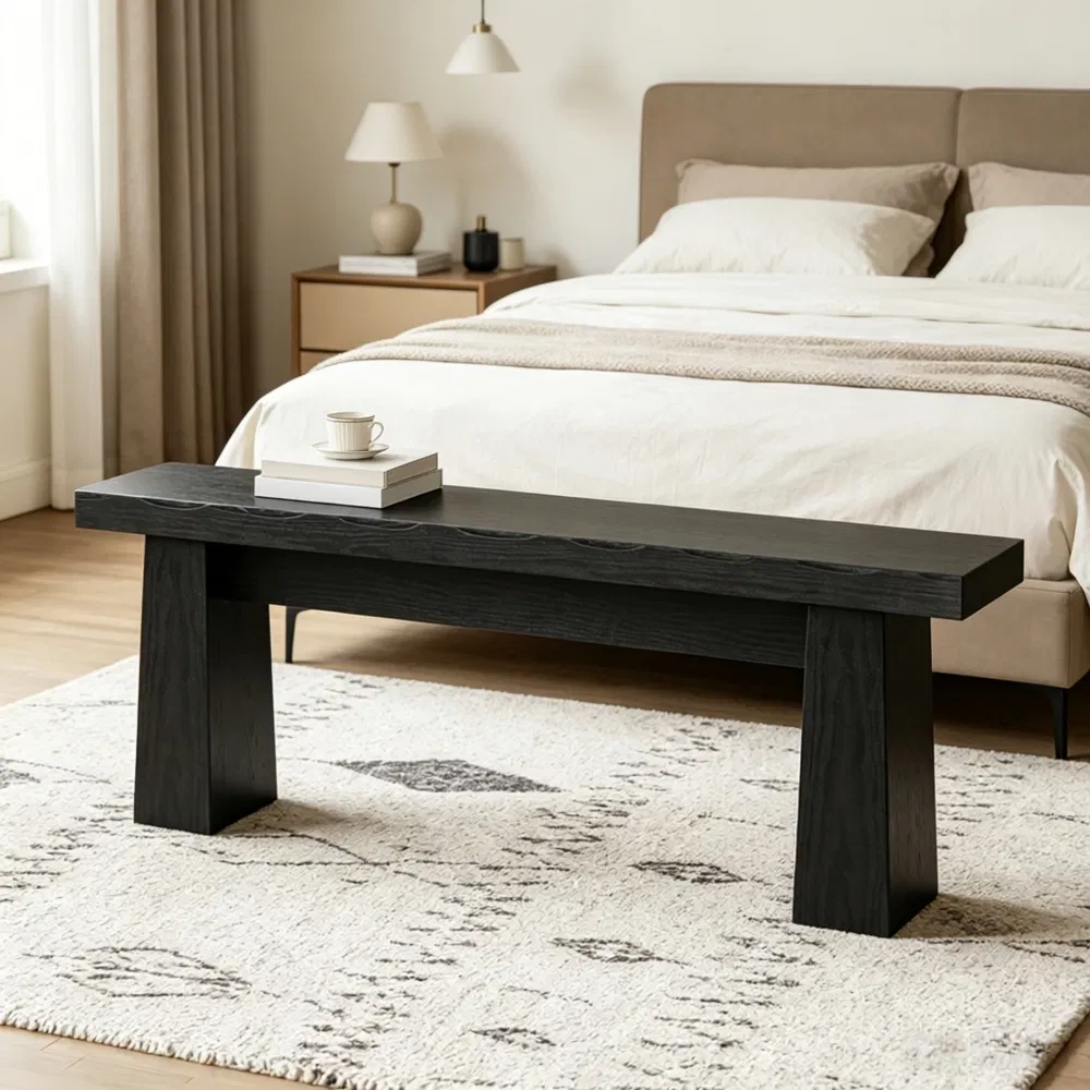 Wooden Entryway Bench, picture 2 of 5