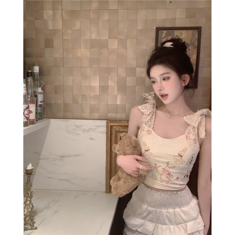 Strappy Sleeveless Tank Top Sling Picture Color - Shop at LoveMi