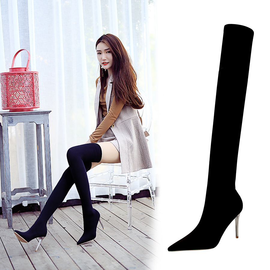 Title 8, Stiletto Pointed Toe Over-the-knee Boots