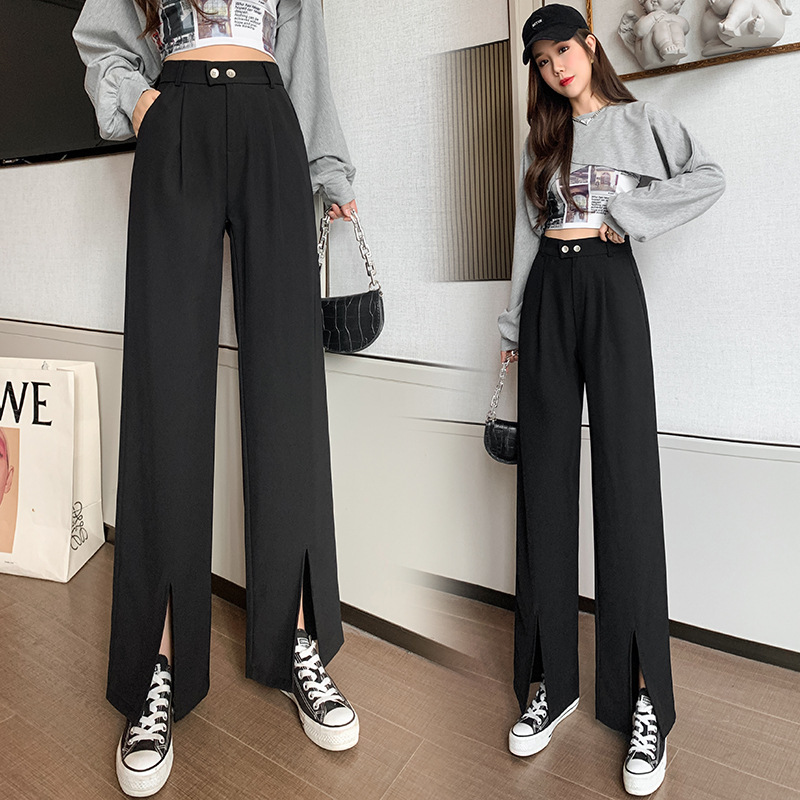 Title 3, Early Autumn Split Suit Pants Women High Waist ...