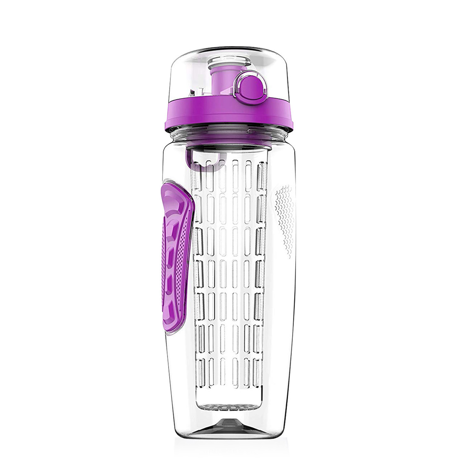 3 Color Options - 1Pc Fruit Infuser Water Bottle 32OZ Juice Shaker Sport With Flip Top Lid Anti-Slip Grips For Office Home Sport Running Walking Hiking - Image 18