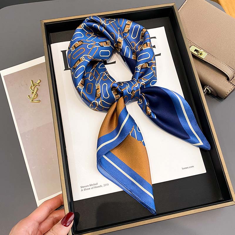Women's Dual-use Air Conditioner Shawl  Silk Scarf