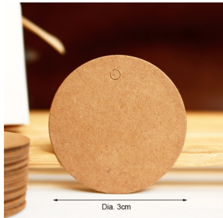 Blank Round Tag Vintage Kraft Paper Tag Tag DIY Graffiti Bookmark