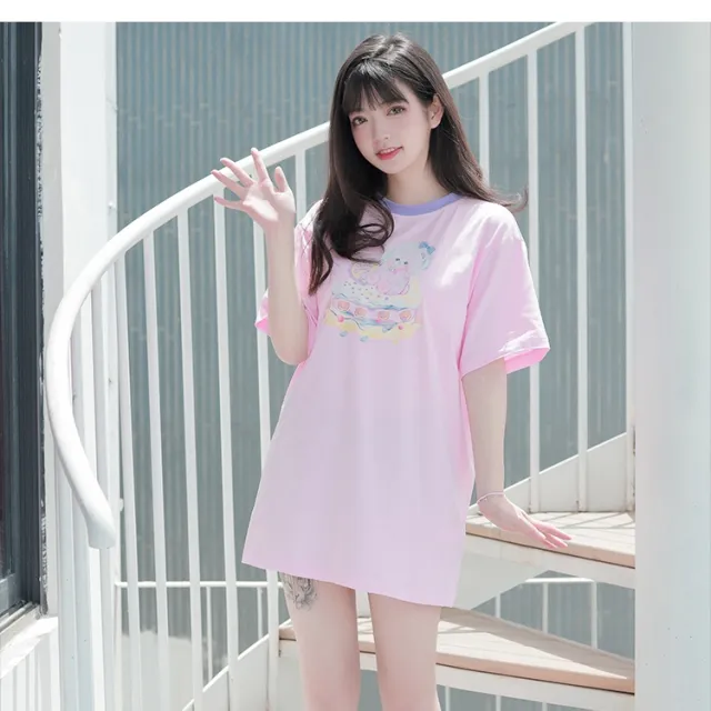Original Sweet And Cute Lolita Short Sleeve Pink Long - Shop at LoveMi