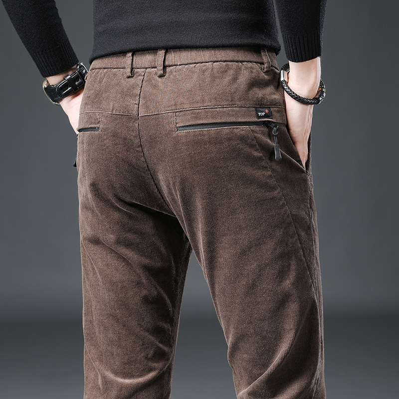 Title 7, Heren corduroy casual broek voor de herfst en w...