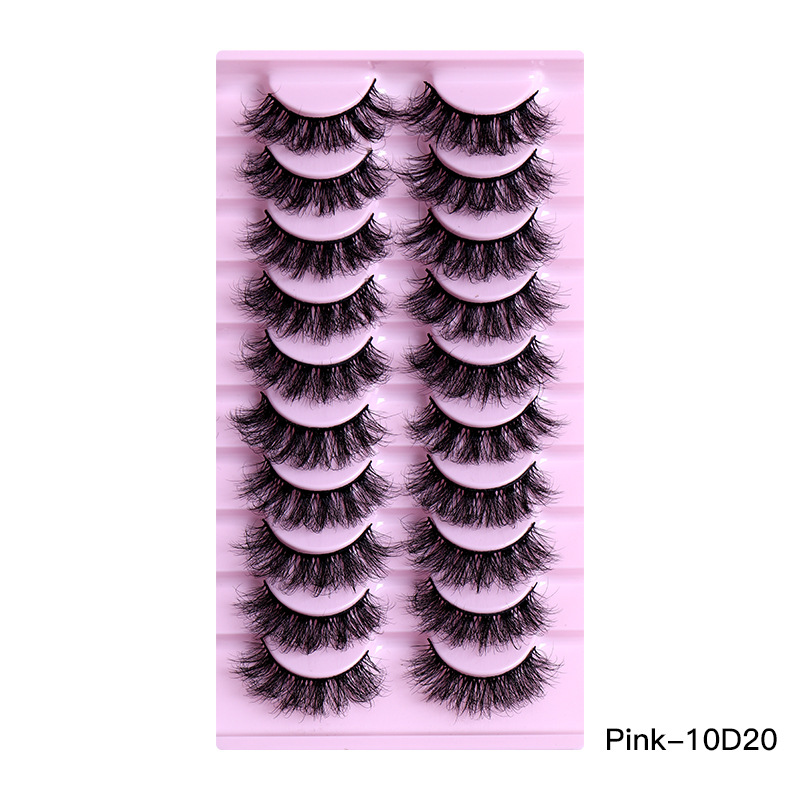10Pairs Of Natural Thick Curly Eyelashes 10D20 - Shop at LoveMi