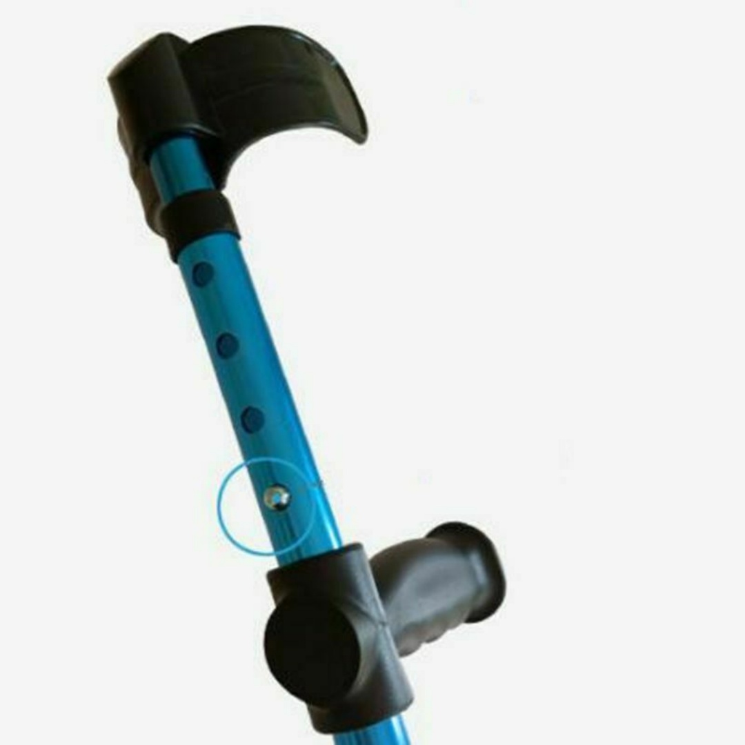 1X Height Adults Foldable Heavy Duty Walking Forearm Crutch Stick Aluminum Alloy — image 10