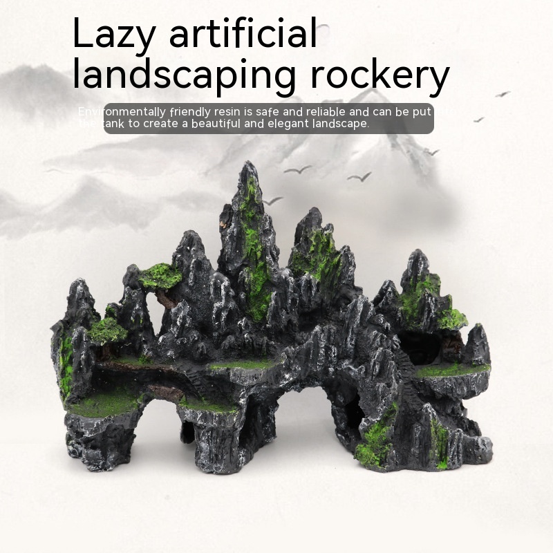 Title 1, Resin Large Creative Landscape Rockery Ornaments