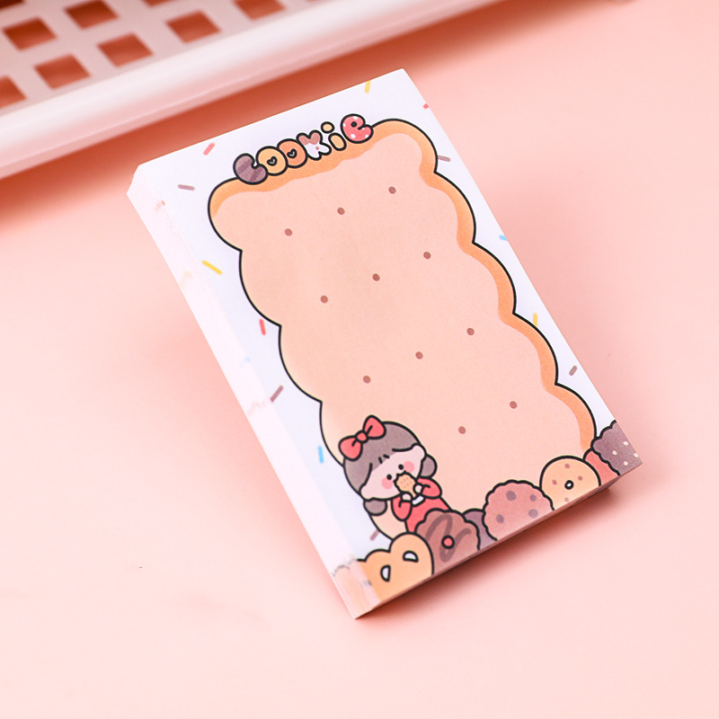 Cartoon Doodle Girl Post-it Notes Girly Heart stationary cute office supplies - Picture 9 of 10