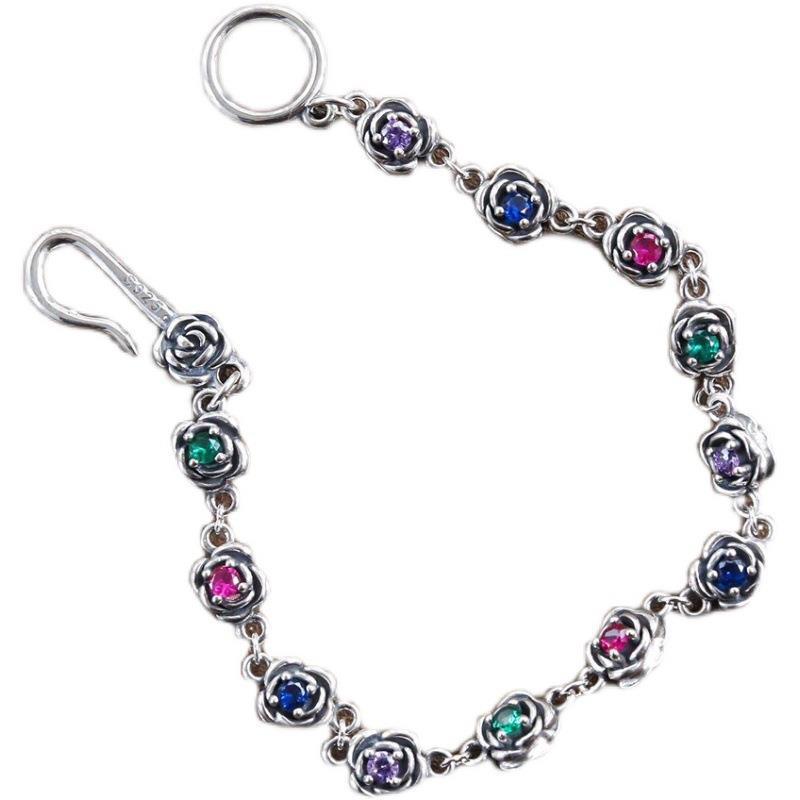 Double-sided Diamond Rose Bracelet