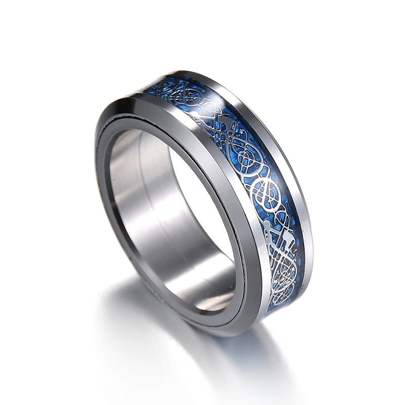 Личное кольцо Титановая сталь Хип-хоп Простота