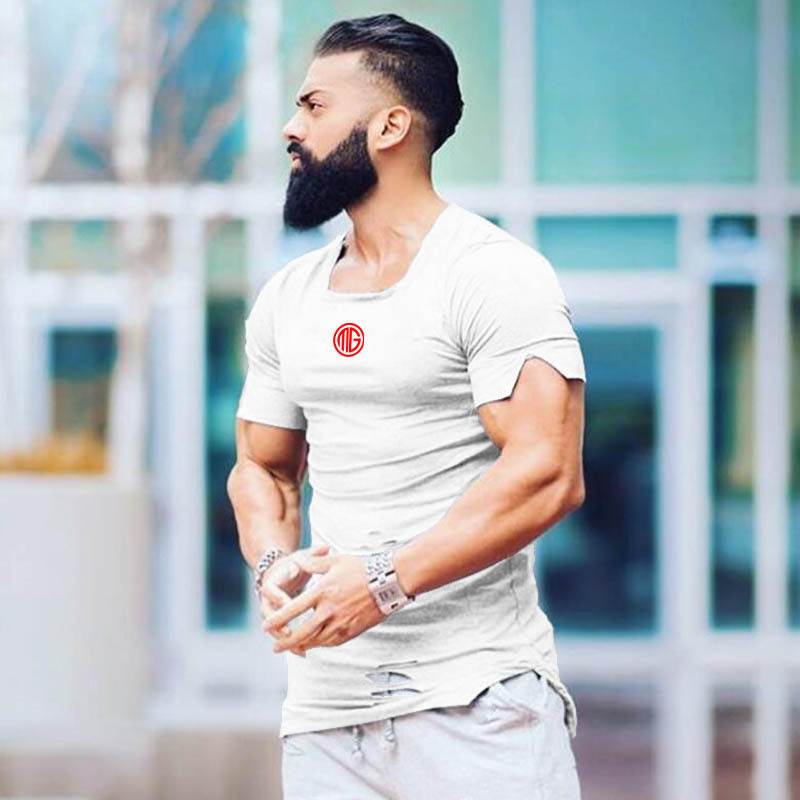 Title 4, Moda Pamuk Yırtık Sıkıntılı Slim Fit Spor Fitne...