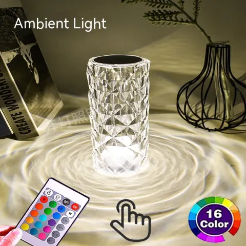 Crystal Rose Lamp Atmosphere Creative Led Table