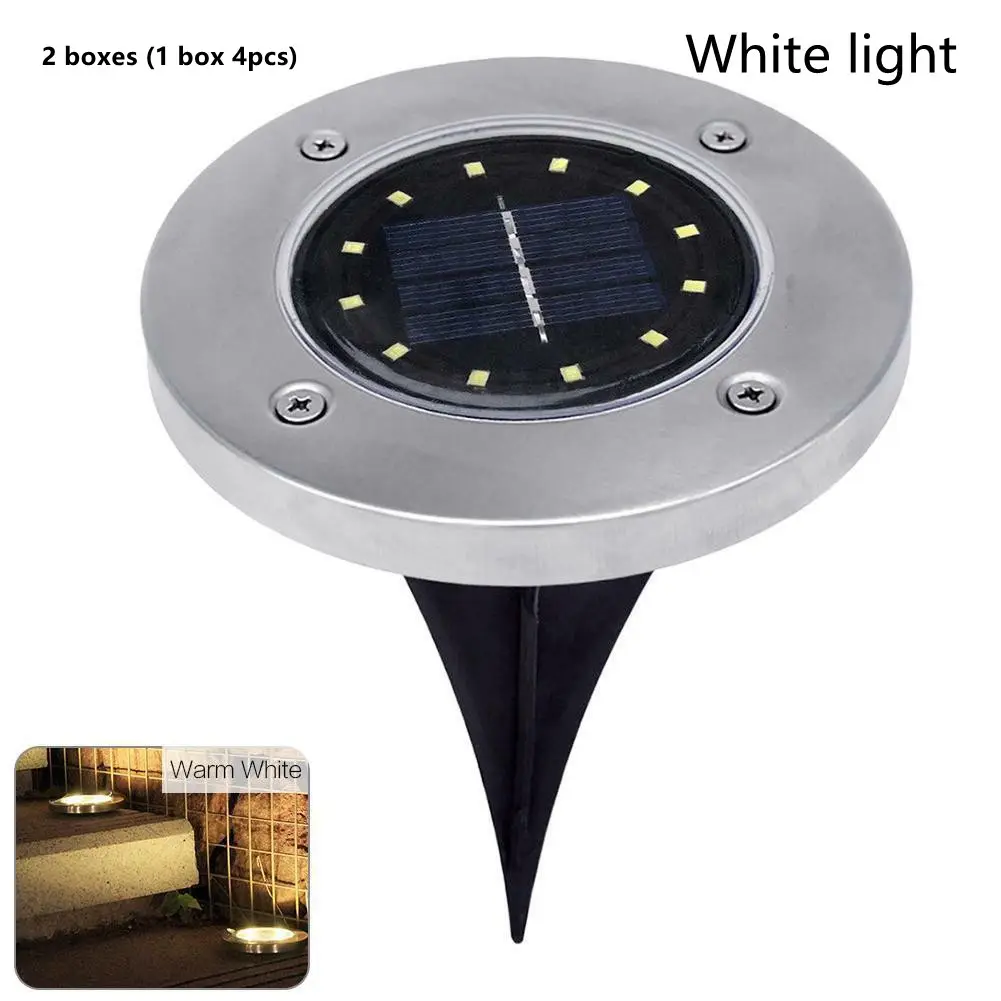 12Led Solar Underground Light Lawn