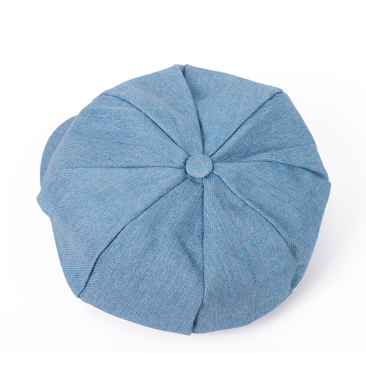 Retro Water-washed Octagonal Newsboy Cap With Adjustable Back Brim, Painter's Hat, British Style Short Brim Beret, Fashionable And Versatile