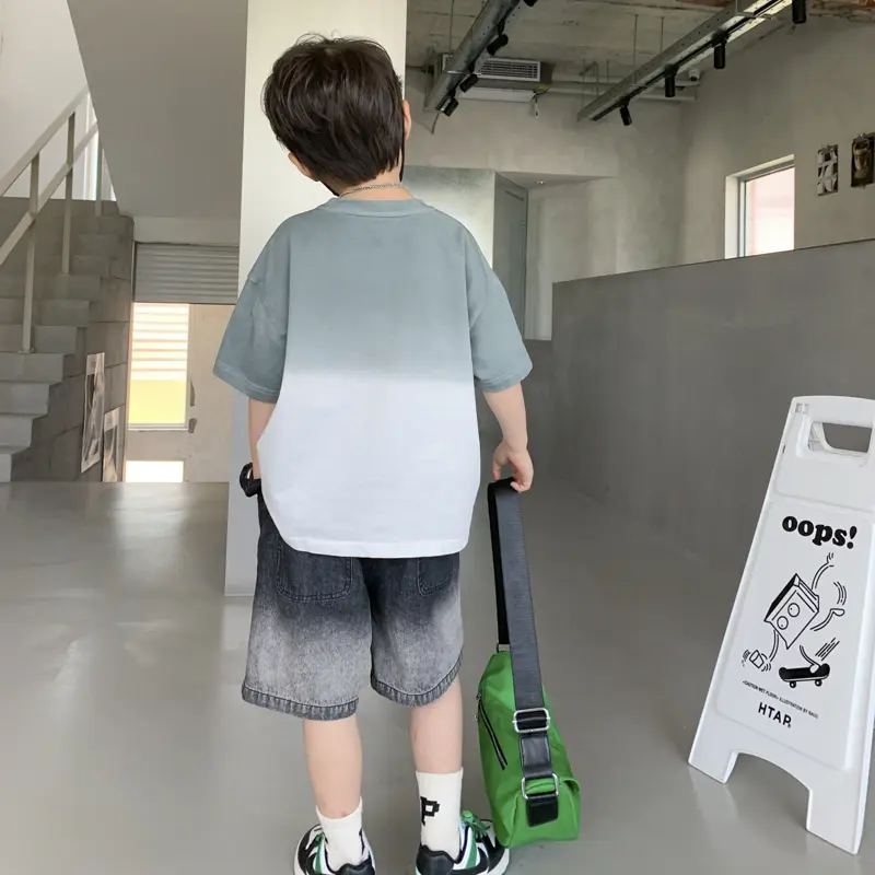 Children's Clothing Men's Short-sleeved Suits Are Fashionable And Cool