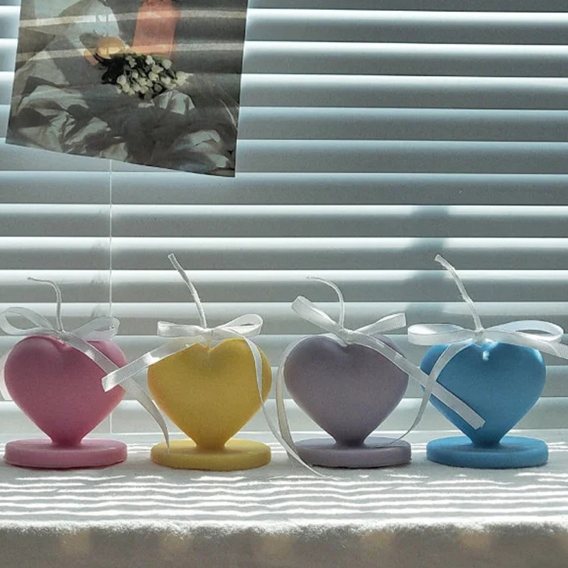 Silicone Candle Mold, Heart Shape, picture 2 of 5