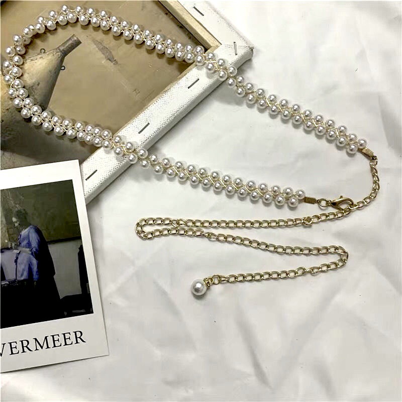 New Ladies Pearl Waist Chain