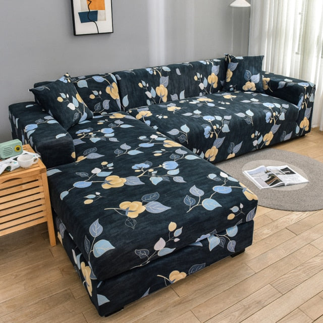 corner sofa cover – Corner Sofa Cover Stretchable Brushed Élanza