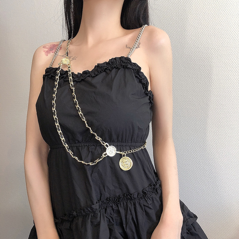 Title 1, Fashion Metal Stitching Tassel Waist Chain