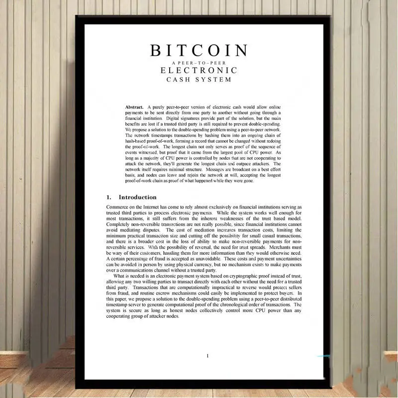 White Paper Poster Canvas Painting Wall Art Living Room Bedroom Decor - 2Color