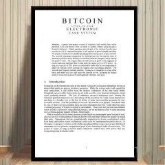 White Paper Poster Canvas Painting Wall Art Living Room Bedroom Decor - 2Color - View 1