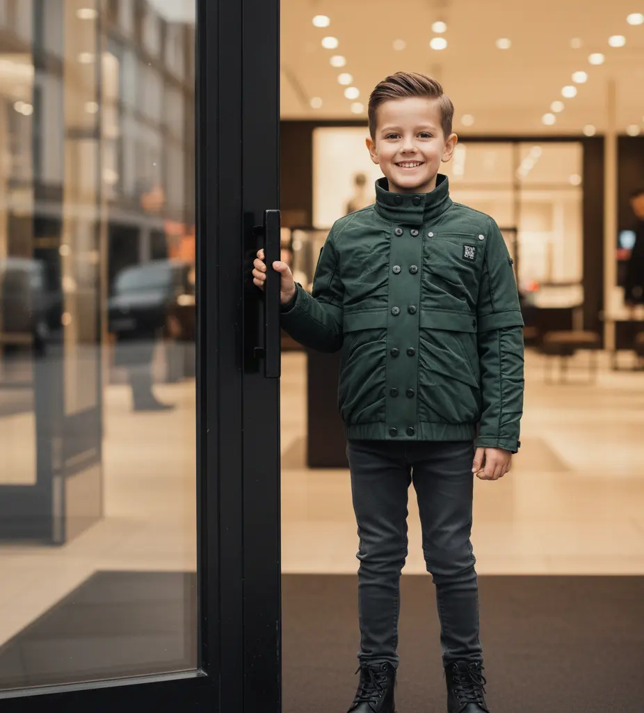 Boys Lightweight Padded Jacket Kids Hooded Spring